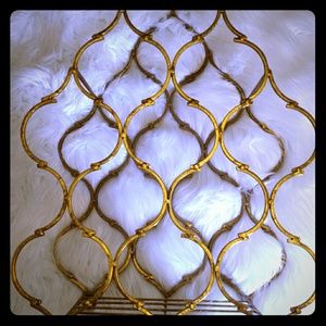 Arabesque Gold Vintage Wine Rack